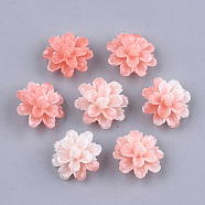 Synthetic Coral Beads, Dyed, Flower, Light Salmon, 17.5x18x10mm, Hole: 1.5mm(X-CORA-S027-38B)