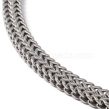 304 collier chaîne serpent en acier inoxydable avec fermoirs pince de homard pour hommes femmes(STAS-K249-04A-P)-2