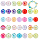 Elite 50Pcs 5 Style AB Color Plated Transparent Acrylic Beads(OACR-PH0001-96)-7