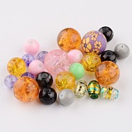 Mixed Shapes Glass Beads, Mixed Color, 4~8.5mm, Hole: 1mm(GLAA-MSMC001-8)