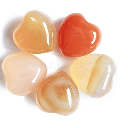Natural Carnelian Healing Stones, Heart Love Stones, Pocket Palm Stones for Reiki Ealancing, 15x15x10mm(PW-WG33638-13)