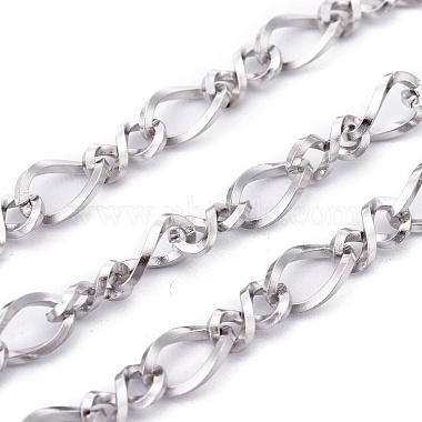 304 Stainless Steel Figaro Chains(CHS-L001-138-0.8mm)-3