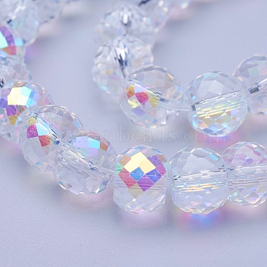 Electroplate Transparent Glass Beads Strands(EGLA-E045-D01)-3