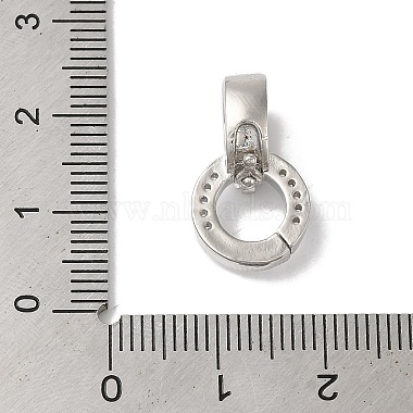 Rack Plating Brass Micro Pave Clear Cubic Zirconia Twister Clasps(KK-A222-05A-P)-3