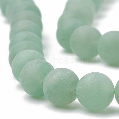 Chapelets de perles en aventurine vert naturel(G-T106-174)-2
