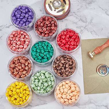 CRASPIRE Sealing Wax Particles Kits for Retro Seal Stamp(DIY-CP0003-54R)-5