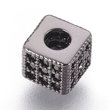 Perles de zircone cubique micro pave en Laiton(X-ZIRC-F088-026B)-2