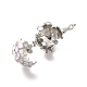 Pendentifs de cage de perle de strass de cristal d'alliage(ENAM-M047-02P-D)-4