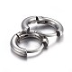 202 Stainless Steel Huggie Hoop Earrings(X-EJEW-L205-02F-P)-2