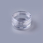 PVC Plastic Nail Art Tool Box, Storage Box DIY Decals, 3d Manicure UV Gel Polish DIY Accessory, Rose, Column, Clear, 3x1.5cm(MRMJ-P003-34-05)