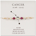 Natural stone constellation bracelet with 12 zodiac signs, creative jewelry for women.(X-NR2952-4)