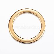 304 Stainless Steel Linking Rings, Ring, Golden, 35x2mm, Inner: 26.5mm(STAS-P166-18G)