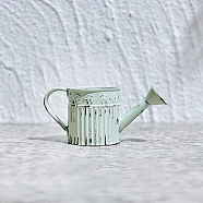 Alloy Watering Can Mini Model, Micro Landscape Dollhouse Accessories, Pretending Prop Decorations, Aquamarine, 45x20mm(PW-WGB16C7-06)