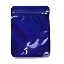 Plastic Packaging Yinyang Zip Lock Bags, Top Self Seal Pouches, Rectangle, Dark Blue, 11.8x8.9x0.02cm, Unilateral Thickness: 2.5 Mil(0.065mm)(OPP-F002-01C-01)