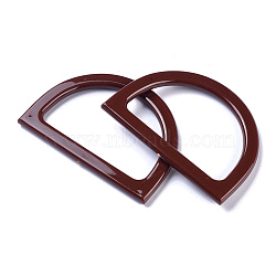 Plastic D Shape Purse Handle, for Bag Handles Replacement Accessories, Coconut Brown, 120x85x8mm, Inner: 95x61mm(KY-WH0020-61A)