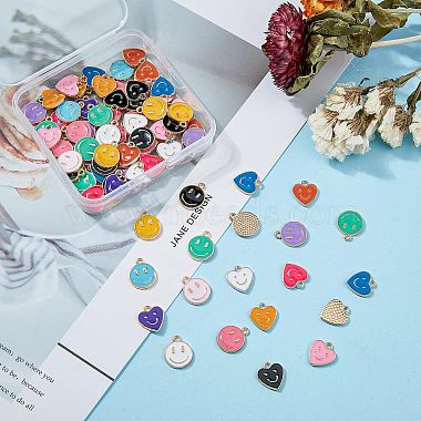 96Pcs 16 Style Alloy Enamel Charms(ENAM-FH0001-39)-6