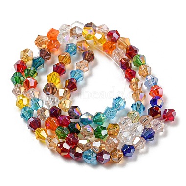 transparentes perles de verre de galvanoplastie brins(GLAA-F029-4mm-A29)-2