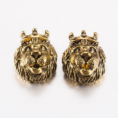15mm Lion Alloy Beads