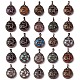 Natural & Synthetic Mixed Gemstone Pendants(G-A241-02R)-1