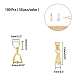 Messing Eispickel Prise bails(KK-AR0001-49)-2