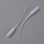 Plastic 502 Dispensing Dropper Rubber Hose, Ultrafine Plastic Hose Pipette, for Lab Supplies, Clear, 75.5x5.5mm, Hole: 3.5mm(TOOL-WH0080-12)