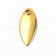 Iron Fishing Lures, Fishing Attractor Spinner Blades, for Hard Lures Worm Spinner Baits Spoons Rigs Making, Teardrop, Golden, 12x5x0.8mm, Hole: 1.2mm(FIND-WH0048-17G)