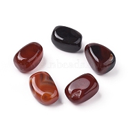 Natural Agate Beads, Healing Stones, for Energy Balancing Meditation Therapy, Tumbled Stone, Vase Filler Gems, Dyed & Heated, No Hole/Undrilled, Nuggets, 20~35x13~23x8~22mm(G-K302-A04)