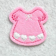 Computerized Embroidery Cloth Iron on/Sew on Patches, Costume Accessories, Appliques, Clothes, Pink, 35x35mm(DIY-O003-25B)