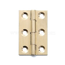 Brass Hinge, Wardrobe Door and Table Accessories, Light Gold, 37x24x1.2mm, Hole: 3mm(CABI-PW0001-163-A01)