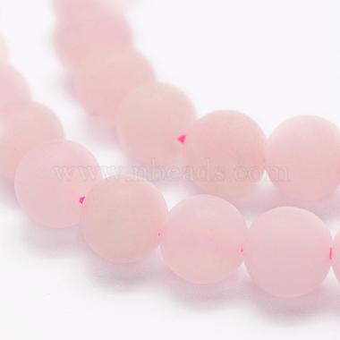 Chapelets de perles en quartz rose naturel(G-K194-8mm-06)-3