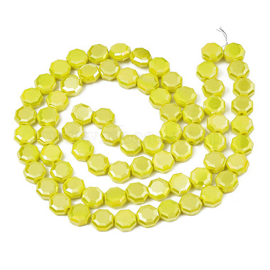 Electroplate Opaque Solid Color Glass Beads Strands(EGLA-N002-27-B03)-2