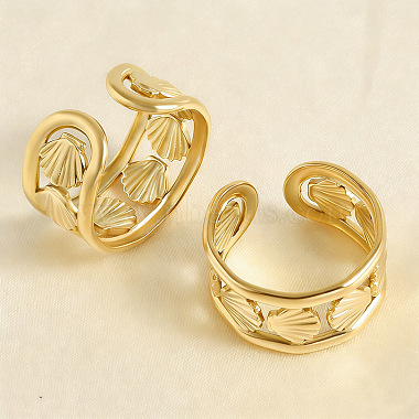 304 Stainless Steel Cuff Open Rings(MJ7510-2)-2