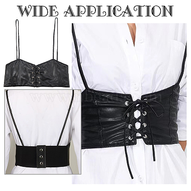 WADORN 1Pc PU Leather Waist Belt Harness(AJEW-WR0002-03A)-5