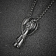 Halsketten mit Engelsanhänger aus Edelstahl für Damen(WQ2654-2)-1