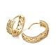 Brass Micro Pave Cubic Zirconia Hoop Earring(EJEW-L271-20KCG-08)-2