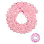 DIY Jewelry Making Kit, Including Natural Rose Quartz Bead Strands, Elastic Crystal Thread, Round, 6mm, Hole: 1mm(DIY-YW0013-08)