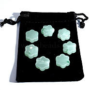 Natural Green Aventurine Flower Healing Stones, Reiki Stones for Energy Balancing Meditation Therapy, 16x6mm, 7pcs/bag(G-PW0007-126B)