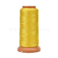 Polyester Threads, for Jewelry Making, Gold, 0.25mm, about 874.89 yards(800m)/roll(NWIR-G018-C-05)