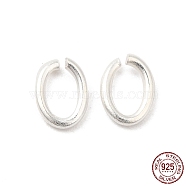 925 Sterling Silver Open Jump Rings, Oval, Silver, 20 Gauge, 5x3.5x0.8mm, Inner Diameter: 2.5x3.5mm, about 200pcs/10g(STER-NH0001-36B-S)
