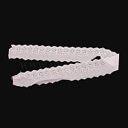 Cotton Lace Trim, For DIY Scrapbooking Gift Package Ribbon, Hollow Flower Pattern, White, 3-1/8 inch(80mm)(OCOR-WH0066-27-1)