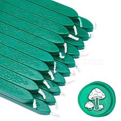 Sealing Wax Sticks, with Wicks, for Wax Seal Stamp, Green, 91x12x11.8mm(DIY-WH0003-C20)