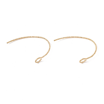 Ion Plating(IP) 316 Surgical Stainless Steel Earring Hooks, with Vertical Loop, Golden, 15x23mm, Hole: 3x2.5mm, 22 Gauge, Pin: 0.6mm
