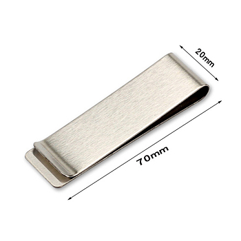 Stainless Steel Clips, Office Supplies, Rectangle, Stainless Steel Color, 70x20mm