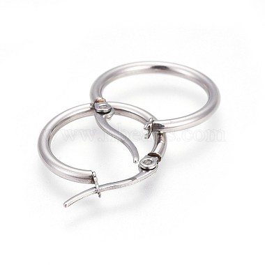 304 Stainless Steel Hoop Earrings(EJEW-P173-13P-01)-2