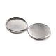 316 Surgical Stainless Steel Cabochon Tray Settings(STAS-I187-06D-P)-3