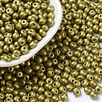 6/0 Glass Seed Beads, Opaque Colours Luster, Teardrop, Olive Drab, 4~5x4~4.5x3~4mm, Hole: 0.8~0.9mm, about 125pcs/10g(X1-SEED-L011-08A-18)