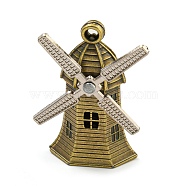 Tibetan Style Alloy Pendants, Windmill, Cadmium Free & Lead Free, Antique Bronze, 43x28x12.5mm, Hole: 2mm(FIND-C052-09AB)