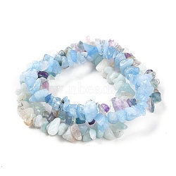 Chips Natural Mixed Stone Stretch Bracelets, Stackable Bracelets, 1/4~1/2 inch(0.6~1.2cm), Inner Diameter: 2-1/8~2-1/4 inch(5.5~5.7cm), 3pcs/set(X-BJEW-JB05643)