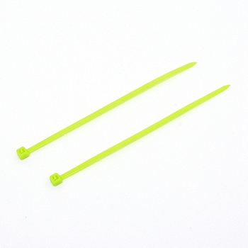 Plastic Cable Ties, Tie Wraps, Zip Ties, Green Yellow, 100x4.5x3.5mm, 100pcs/bag