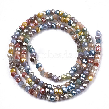 Chapelets de perles en verre galvanoplastique(X-EGLA-S192-001B-A02)-2